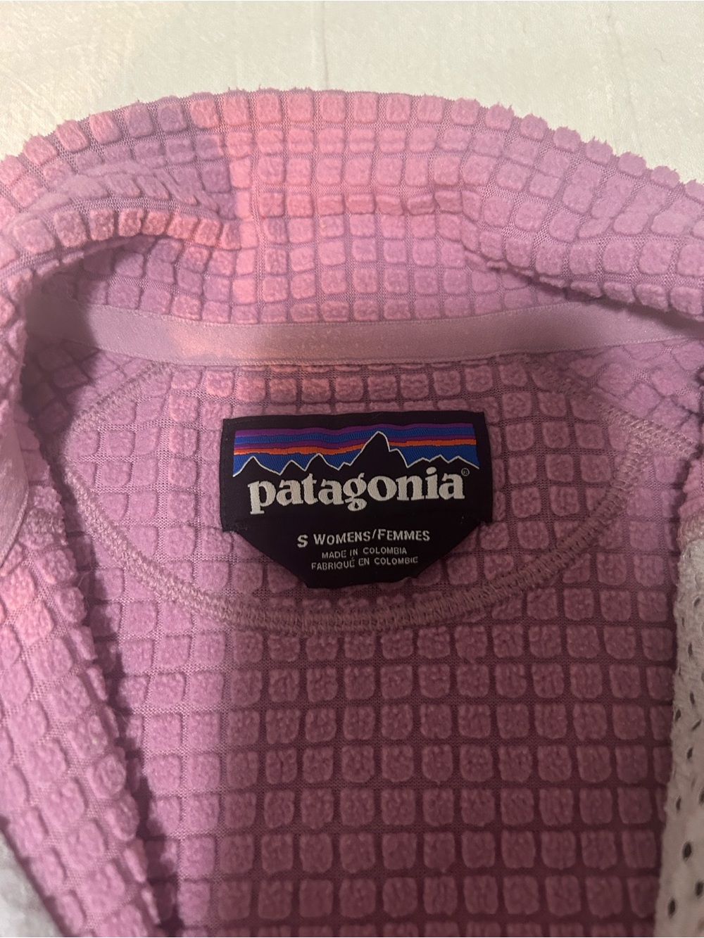 Patagonia Women's Waffle-Knit Pullover in Light Pink/Purple - Picture 2 of 7